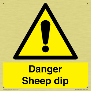 Danger Sheep dip